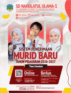 SPMB TP 2026-2027 SD NU-1 Trate Gresik