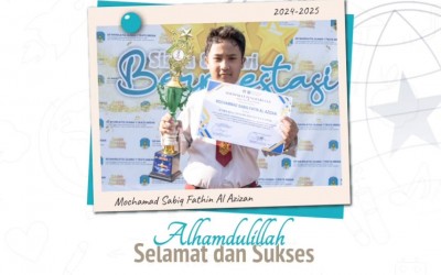 Mochamad Sabiq Fathin Al Azizan kelas VI U1 meraih juara PILDACIL Tingkat Provinsi pada Edurel Competition II 2024, UPT SMPN 1 Gresik