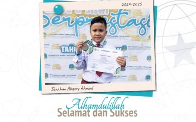 Ibrahim Abqary Ahmad kelas II ICP meraih Medali Tingkat Nasional pada kejuaraan J-ISMAC 5, SMP plus Jauharul Maknuun, Islamic Boarding School.