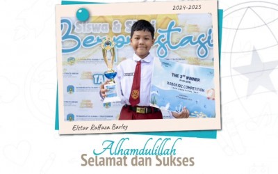 Elstar Raffaza Barley (kelas II-U1), 3rd Winner P1-P2 Level, Tingkat Kabupaten pada Robokidz Competion, Robokidz Gresik