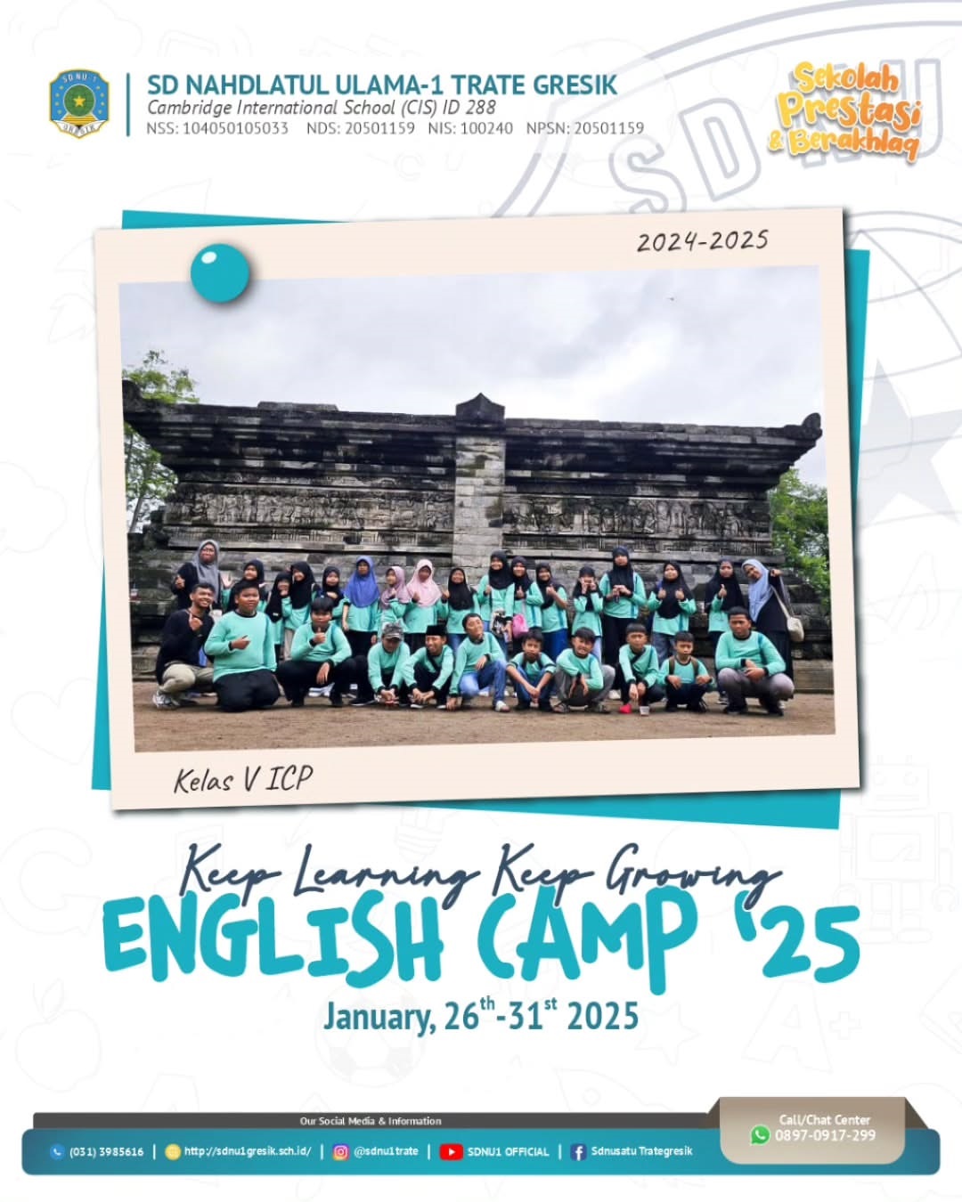 English Camp 2025 class V ICP 26 - 31 jan 2025